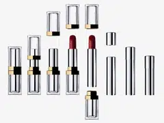 Chanel's new 31 Le Rouge lipstick comes in a glass case – a first for the brand – with refillable lip colours in aluminium bullets. 