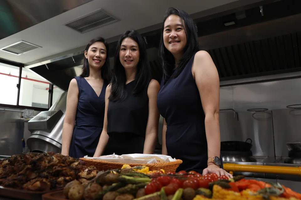 From left: Yasmin Sim, Pearl Chan and Jessica Lim. Together, they established The Plattering Co in 2018.