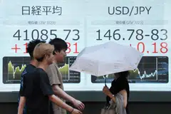 During Wednesday morning trading in Asia, the main benchmarks in Hong Kong, Sydney and Taipei were up narrowly.
