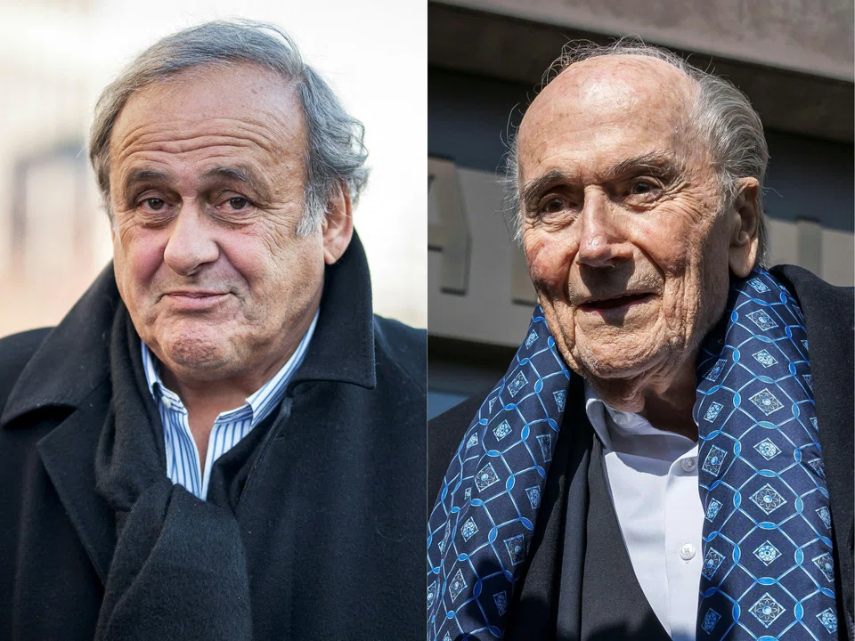 The scandal, which emerged in 2015 when Platini (left) was president of European soccer’s ruling body Uefa, ended his hopes of succeeding Blatter (right), who was forced out of Fifa over the affair.