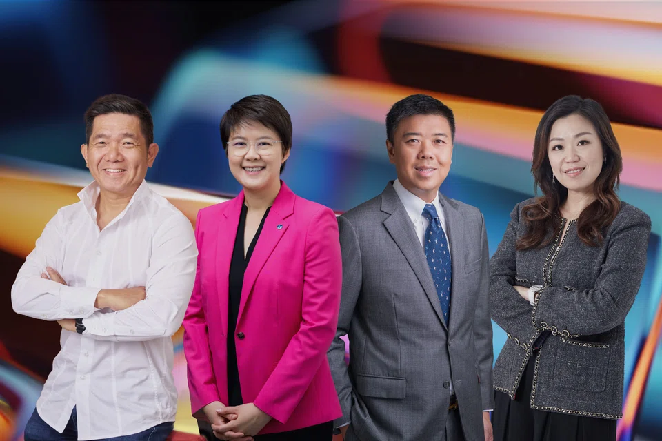 From left: Patrick Cheo, CEO of Adam Khoo Learning Technologies Group; Chin Wei Jia, group CEO of HMI Medical; Kelvin Lim, executive director and group managing director of LHN Group; Carolyn Choo, CEO and managing director of Worldwide Hotels