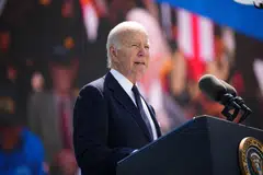 US President Joe Biden urged Western and Nato allies to recapture the spirit of D-Day and work together at a time when he said democracy was under greater threat than at any time since the end of World War Two.