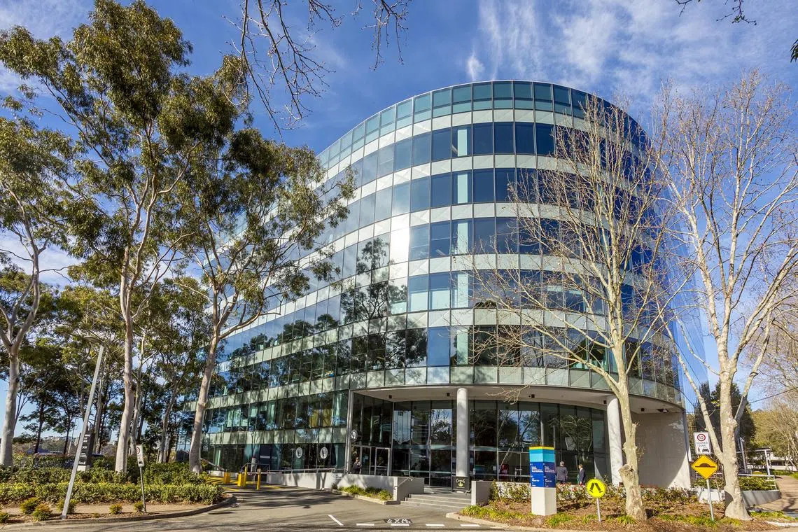 Ascendas Reit's property in Sydney's Macquarie Park (above). The Reit manager said the increase in gross revenue was mainly attributable to contributions from newly acquired properties in Singapore, the United Kingdom and Europe, the United States and Australia.