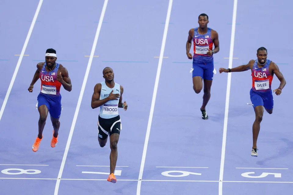 Botswana won its first Olympic gold ever when Letsile Tebogo beat out his rivals in the men's 200-metre sprint in Paris on Aug 8, 2024.