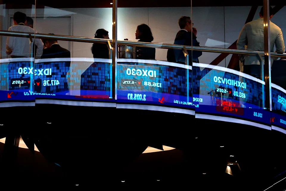 The Jakarta Composite Index opened 5% down and later fell more than 8%, prompting the authorities to halt trading for 30 minutes.