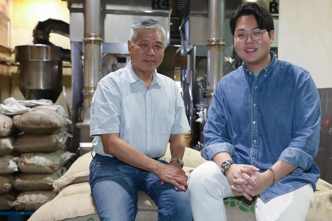 Jason Soon (left) and Nigel Soon of Kim Guan Guan Coffee Roaster. The company has launched retail brand Kim's Duet to reach coffee drinkers directly.