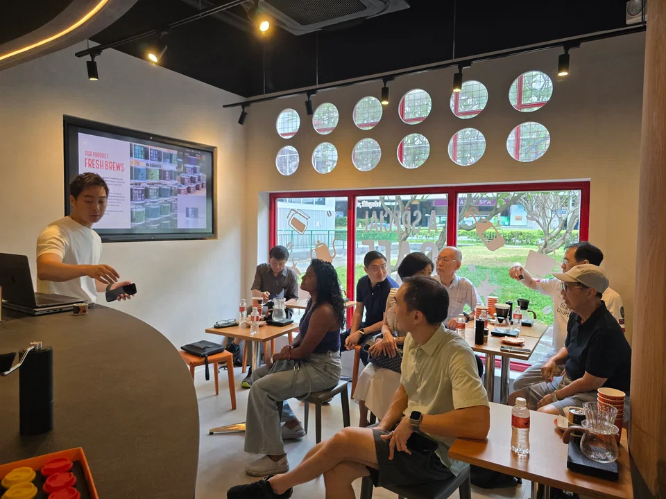 The exclusive masterclass for The Business Times’ subscribers and readers was held at the Cheerful Goat Cafe in Waterloo Street.