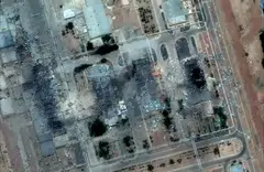 Damage after US strikes on the Isfahan nuclear enrichment facility in central Iran. President Donald Trump said US air strikes early on June 22 "totally obliterated" Iran's main nuclear sites.