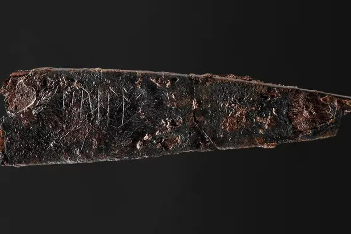 Dating back to around 150 years AD, the iron knife was found in a grave in a small cemetery east of Odense, in central Denmark.