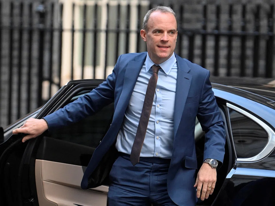 Former British Deputy Prime Minister and Justice Secretary Dominic Raab said the inquiry into bullying allegations against him had set the bar for intimidation too low. 