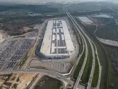 The Tesla gigafactory in Austin, Texas. Tesla was cited and fined about US$7,000 for two other workplace safety violations at its Texas plant last year, both involving violations of rules to protect workers from chemical hazards. 