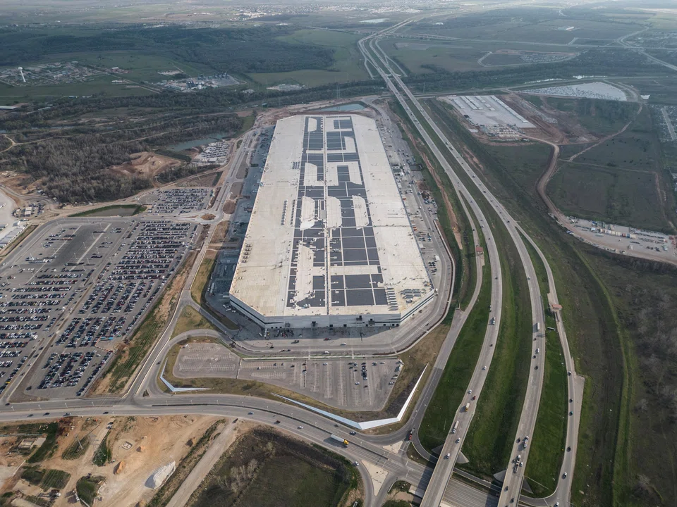 The Tesla gigafactory in Austin, Texas. Tesla was cited and fined about US$7,000 for two other workplace safety violations at its Texas plant last year, both involving violations of rules to protect workers from chemical hazards. 