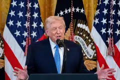 Trump has sparred with architects over the scale of the project, which is poised to dwarf the existing White House residence and West Wing, where the Oval Office sits.