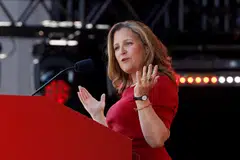 In a statement, Canada's Deputy Prime Minister Chrystia Freeland's office accused China of unfair competition that “threatens Canadian workers and businesses.” 
