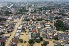 Thousands were affected by flooding following heavy rains, and thousands of homes were damaged in Jakarta, Bogor, Depok, and Bekasi, according to the National Board for Disaster Management (BNPB).  