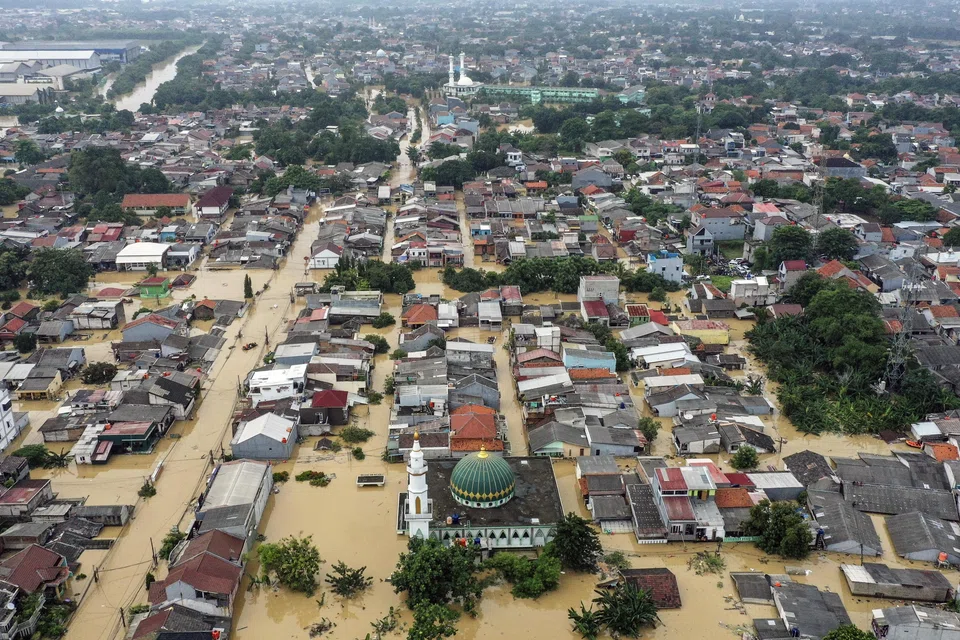 Thousands were affected by flooding following heavy rains, and thousands of homes were damaged in Jakarta, Bogor, Depok, and Bekasi, according to the National Board for Disaster Management (BNPB).  