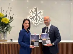 UBS' Young Jin Yee (left) and Conrad Huber present the Global Next Generation Report, which surveyed more than 170 next-generation wealth holders globally.