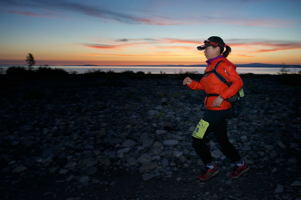 Andermatt Swiss Alps' Maureen Yeo participating in the Mongolia Sunrise to Sunset, an event consisting of 10 to 15 days of horse-riding treks before a full marathon around the craggy mountain past west of the stunning Lake Hovsgol. 