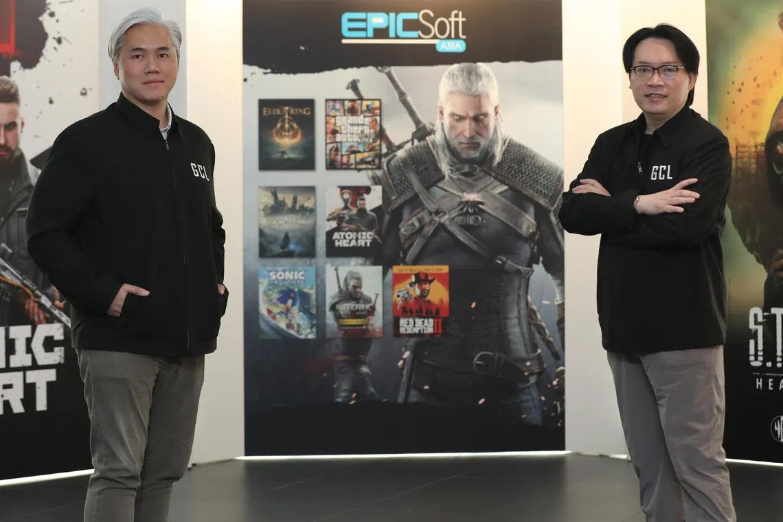 Group CEO Sebastian Toke (left) and group chairman Jacky Choo of GCL Asia.