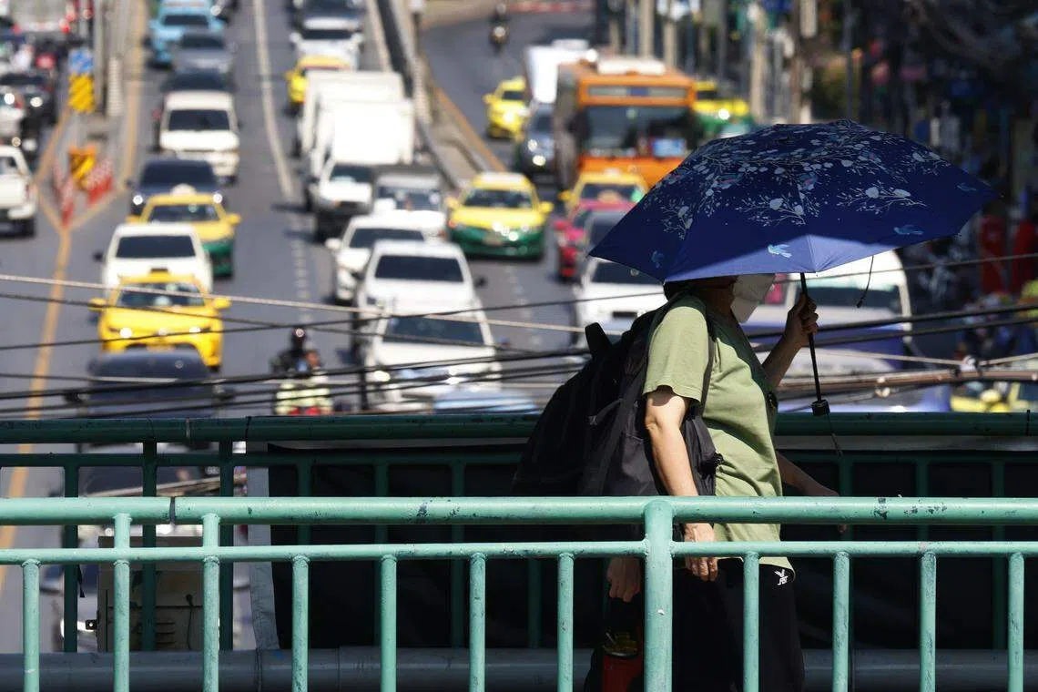 The Bangkok’s environment department warned the heat index was at an “extremely dangerous” level. 