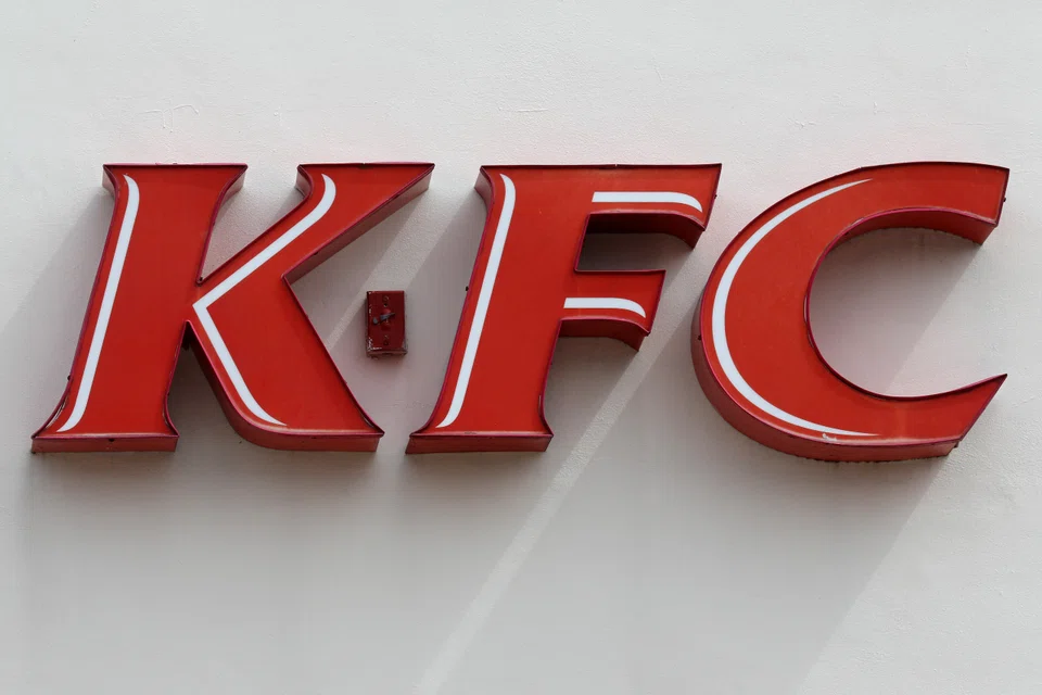 KFC parent Yum Brands reported a profit of US$1.35 per share for the quarter ended Jun 30, edging past estimates of US$1.33.