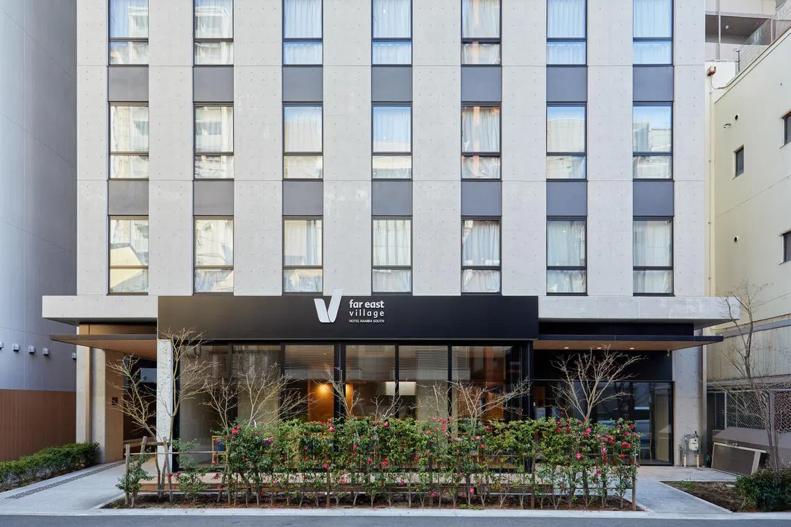 Far East Village Hotel Osaka, Namba South, one of the two hotels opened by Far East Hospitality in Osaka.