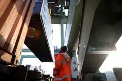 Net trade provided the biggest contribution to growth in the three-month period.