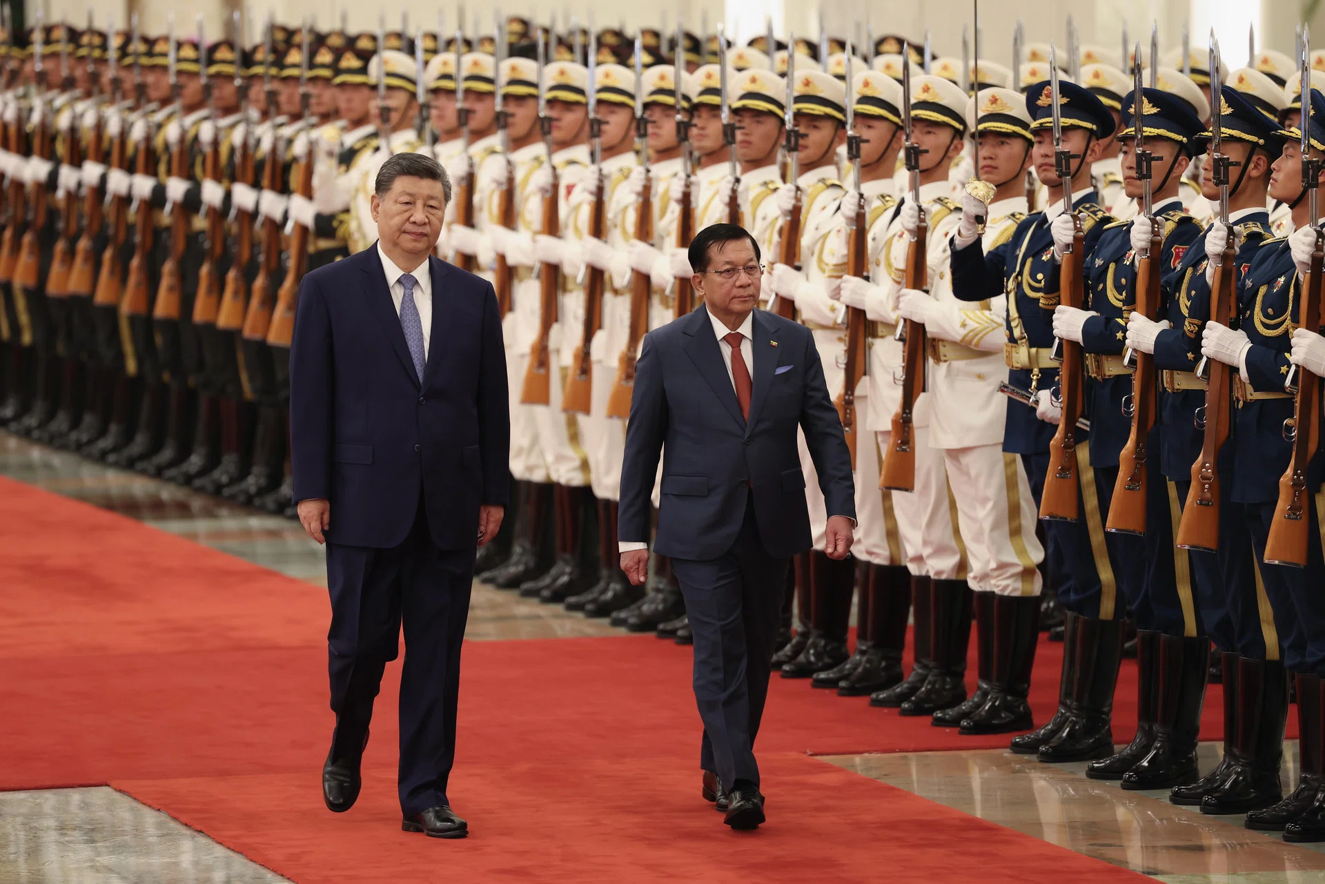 Xi Jinping endorses leadership of Myanmar’s president as both leaders meet in Beijing