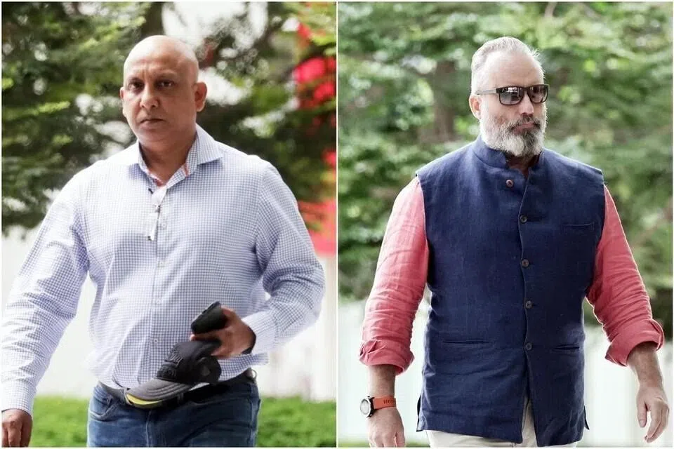 Briton James Henry O’Sullivan (right), who had abetted Singaporean R. Shanmugaratnam, was ordered to spend 6½ years behind bars.