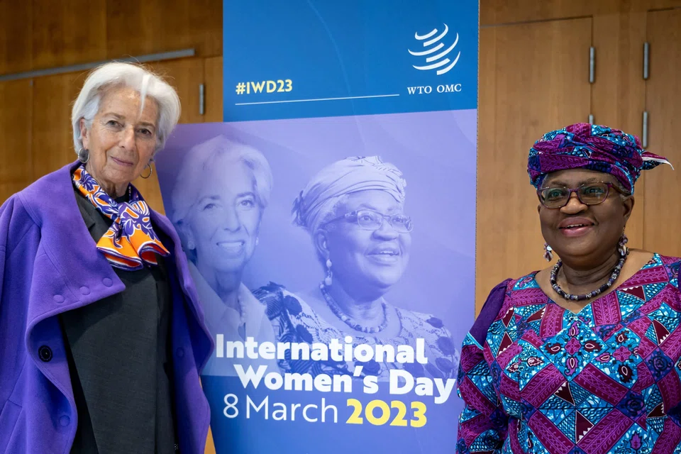 “The pervasive underrepresentation of women in economics is systemic and structural,” said Ngozi Okonjo-Iweala (right), the first woman to head the World Trade Organization while Christine Lagarde (Left), president of the European Central Bank, said that more needed to be done.