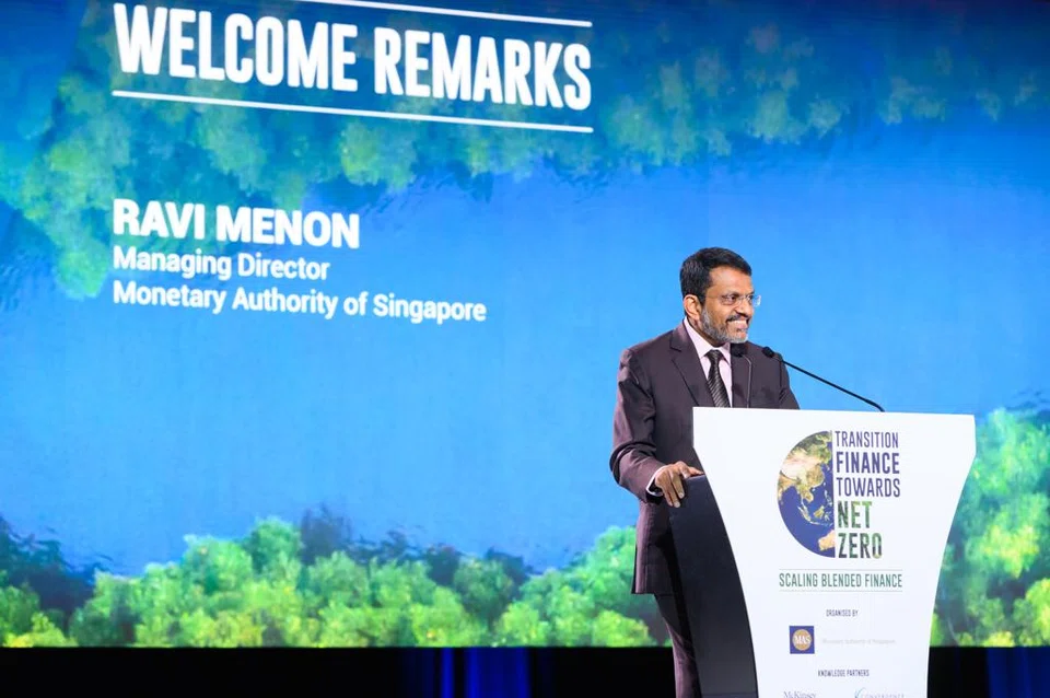 Speaking at a transition finance conference on Tuesday (Oct 4), MAS managing director Ravi Menon said that blended finance programmes are too few and too small, with global annual flows averaging less than US$10 billion since 2015.