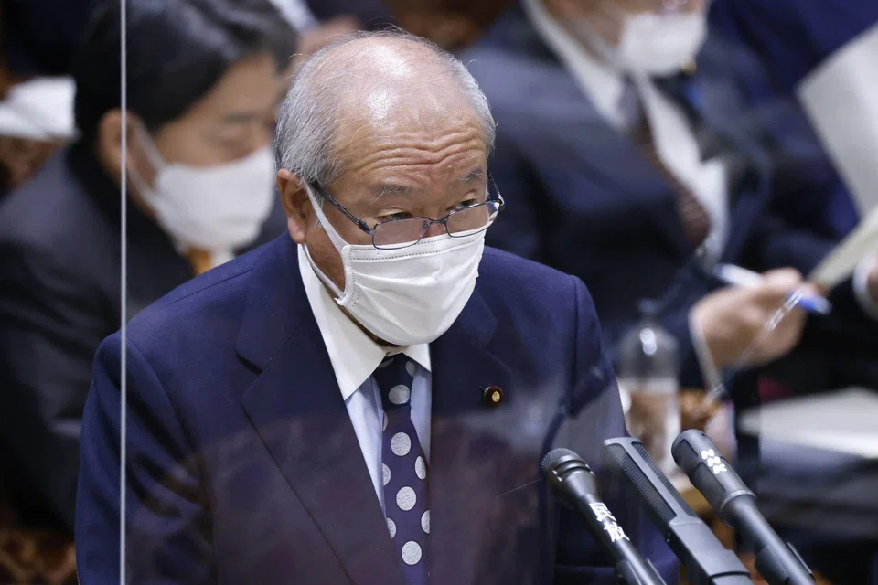 Shunichi Suzuki, Japan's finance minister, speaks during a budget committee session at the upper house of parliament in Tokyo, Japan, on Thursday, Dec 1, 2022. 
