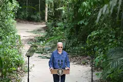 US President Joe Biden speaks after signing a proclamation designating November 17 as International Conservation Day during a tour of the Museu da Amazonia as he visits the Amazon Rainforest in Manaus, Brazil, Nov 17, 2024.