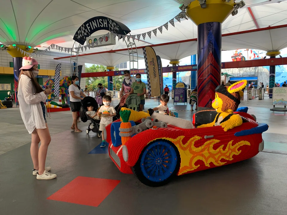 Crowds at Legoland Malaysia during Good Friday’s long weekend holiday.