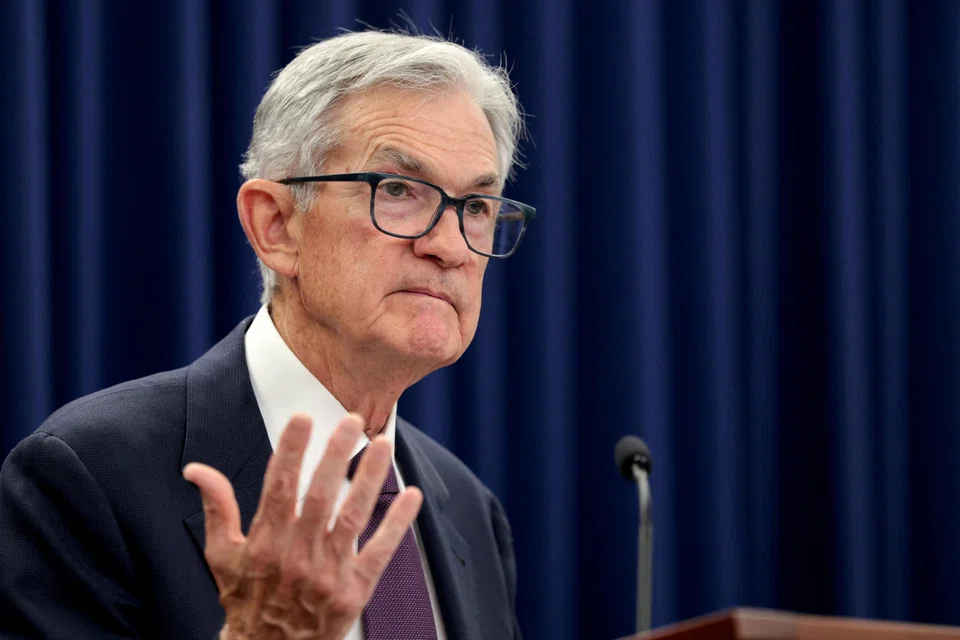 Federal Reserve chief Jerome Powell refused to bite on repeated requests by reporters to elaborate on his video statement or to declare his intentions after his term as chair ends in May.