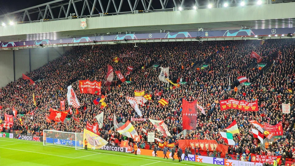 The Kop End at Anfield holds Liverpool's most fervent fans.