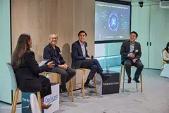 Regardless of the obstacles, panellists highlighted AI to be a force that cannot be ignored; from left: Anita Gabriel, BT deputy news editor and moderator; Leslie Teo, senior director for AI products at AI Singapore; Wong Hwee Lim, head of digital international at CapitaLand Investment; and Victor Liang, head of data science for geo services at Grab. 