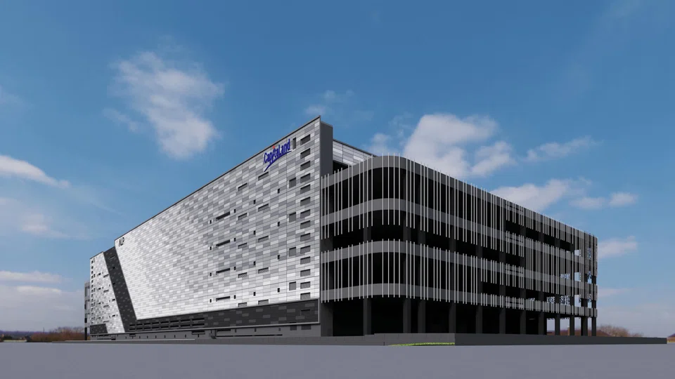 An artist's impression of the Omega 1 Singapore facility which will be developed on a 5.1-hectare site at 19 Gul Lane in the Jurong Industrial Estate.