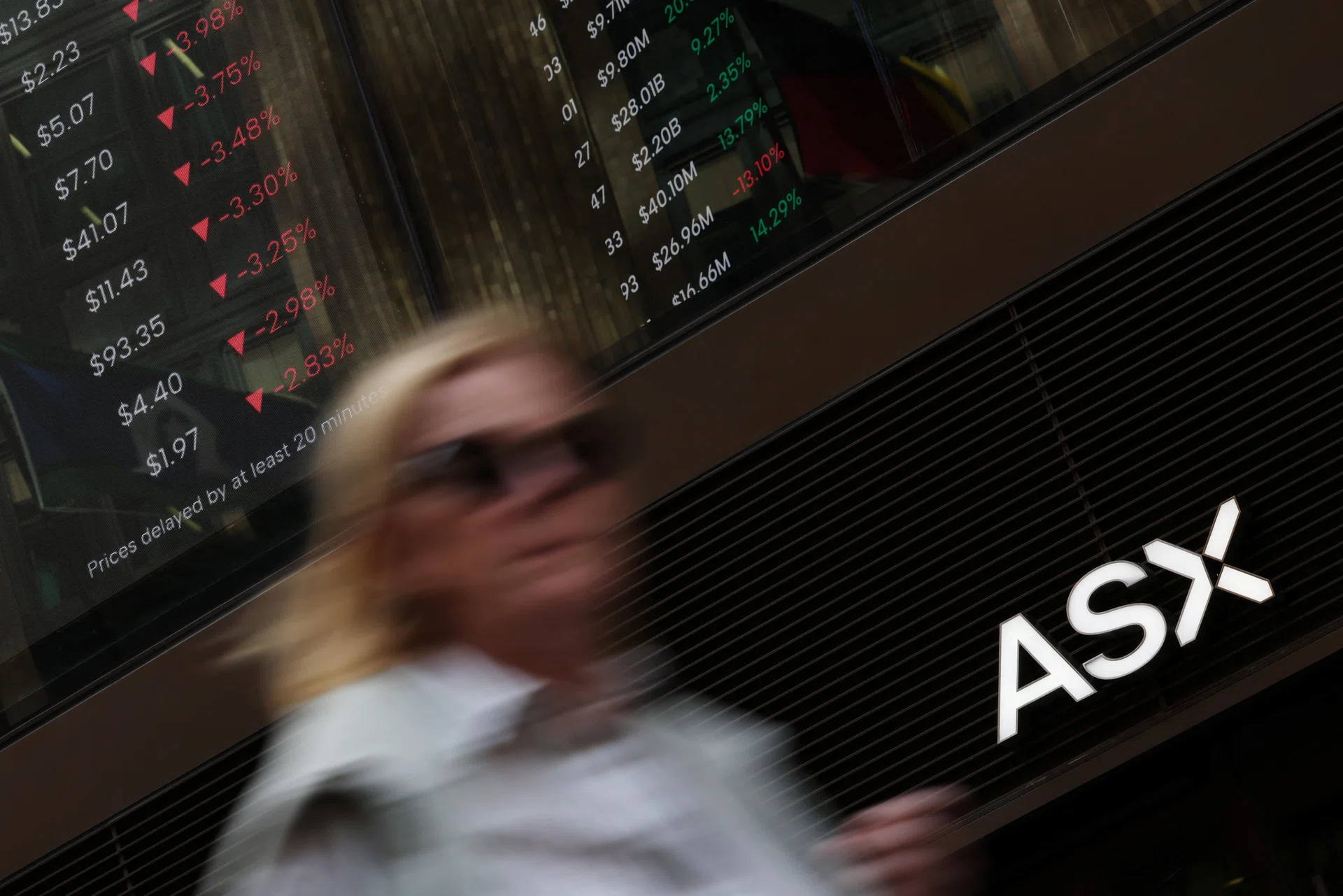 Australian shares fall as RBA rate hike hits financials, miners