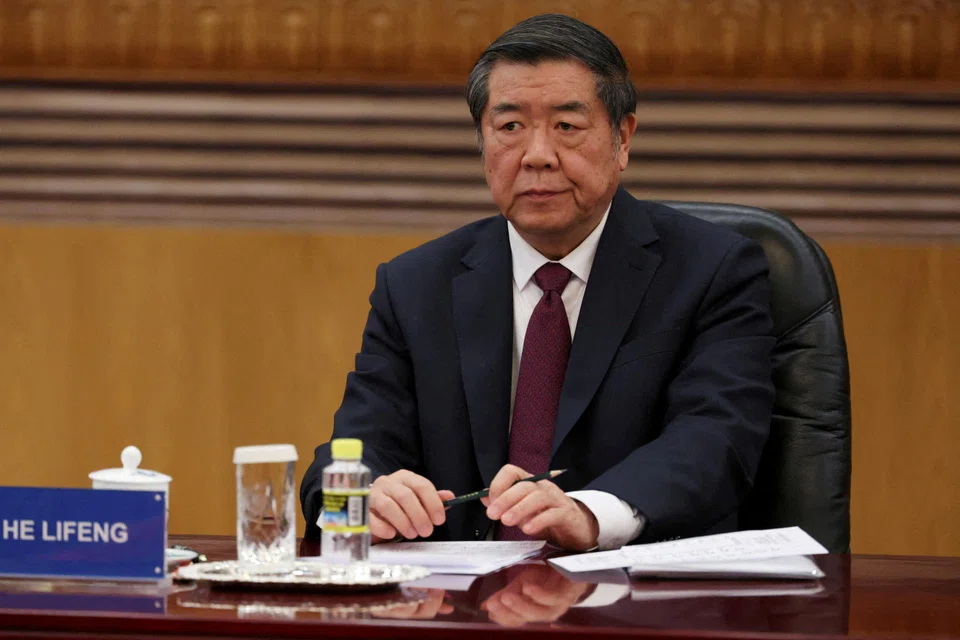 Chinese Vice-Premier He Lifeng says the world’s two biggest economies agreed to create a mechanism for further discussions.
