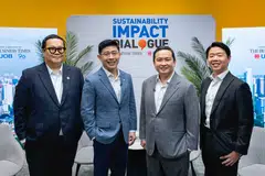 From left: BT’s memberships editor Dylan Tan, UOB's head of ESG solutions Adrian Ow, SBS Transit's group CEO Jeffrey Sim, and Speco Singapore's founder and CEO Benjamin Chua. 