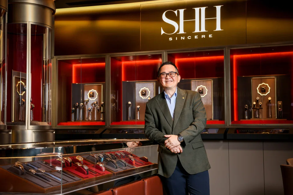 Sincere’s chief executive Ong Ban at the SHH (Sincere Haute Horlogerie) boutique at Marina Bay Sands. It opens on Wednesday (Sep 7).