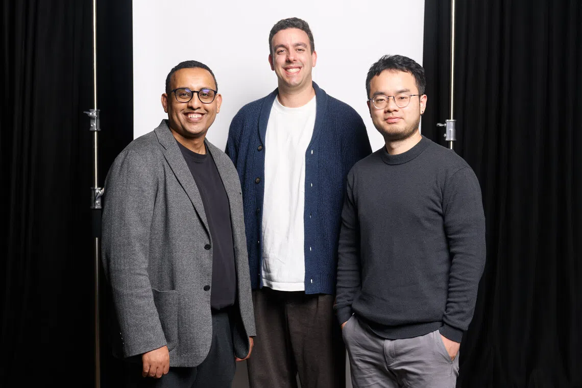From left: Co-founders of Heidi CFO Waleed Mussa, CEO Thomas Kelly and CTO Yu Liu.