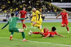 Fifa announced the ban on Sep 27 after a complaint about the seven, who all played in Malaysia’s (yellow shirt) 4-0 Asian Cup qualifying win over Vietnam in June.