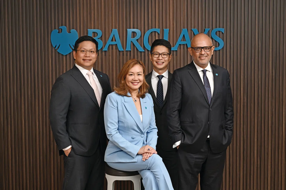 From left: Ken Sze, head of investments in Asia; Evonne Tan, head of Barclays Private Bank, Singapore; Ong Shun Wei, head of discretionary portfolio management Singapore; and Nitin Singh, head of Barclays Private Bank, Asia Pacific.