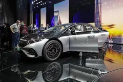 The EQS is the all-electric version of Mercedes’ flagship S-Class model, a vehicle that’s meant to showcase the automaker’s most advanced technologies.