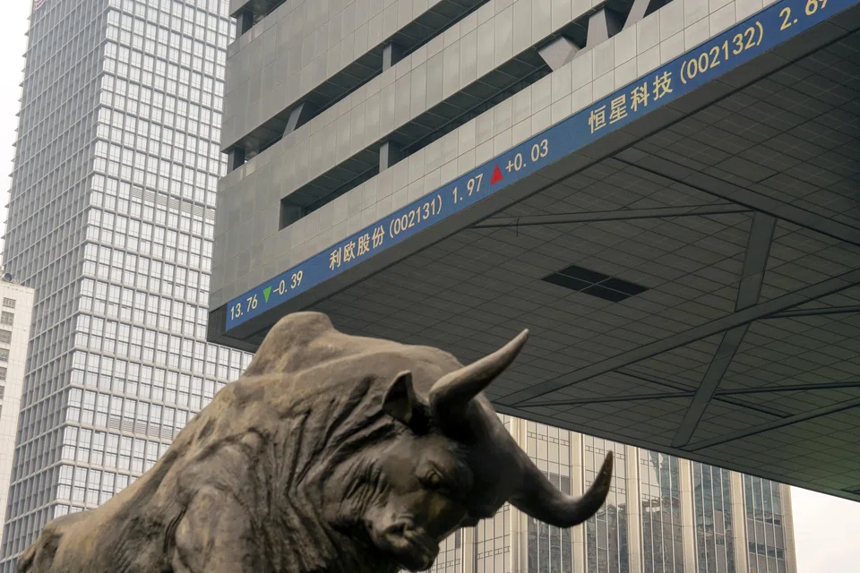 To prepare for Tuesday’s (Oct 8) reopening, the Shanghai Stock Exchange and Shenzhen Stock Exchange (above) conducted tests on Monday to ensure trading runs smoothly.