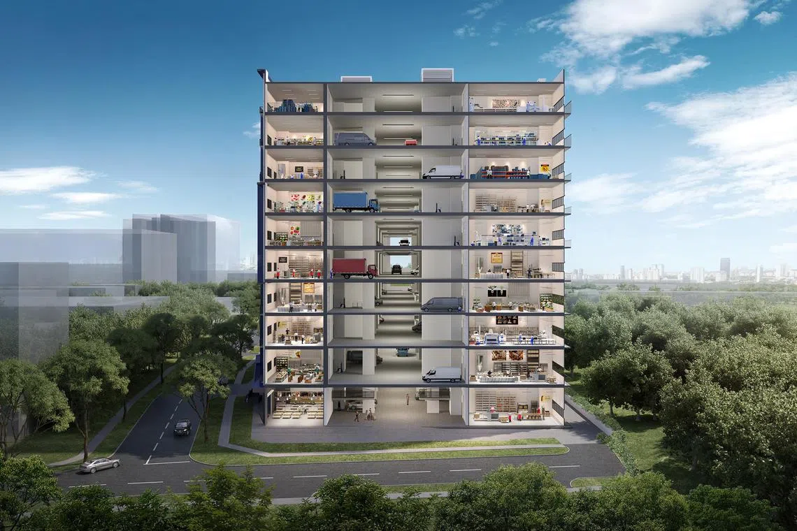 Food Vision sits on a plot of land in excess of 6,900 square metres and the space allows for the development to offer ramp-up access to every level of the building