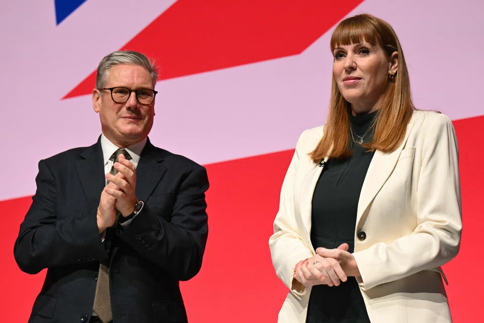 UK Deputy Prime Minister Angela Rayner (right) is the eighth, and the most senior, ministerial departure from Prime Minister Keir Starmer’s (left) team, and the most damaging yet.