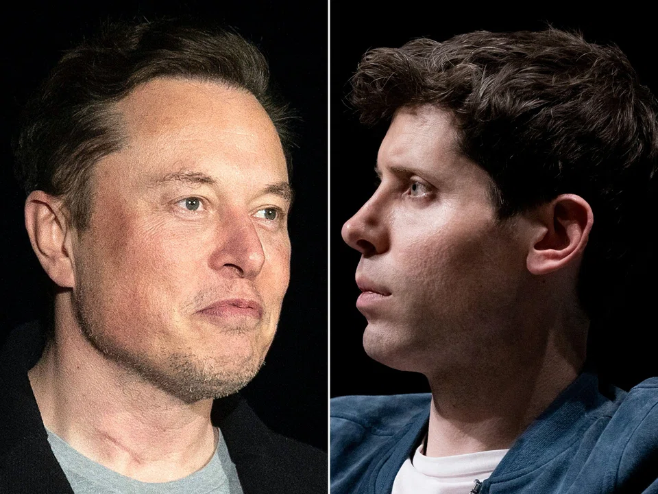 The injunction Elon Musk (left) is seeking could halt the transformation of Sam Altman's (right) OpenAI into a more conventional, for-profit public benefit company, just as it is in talks to raise up to US$40 billion in a funding round led by SoftBank Group.